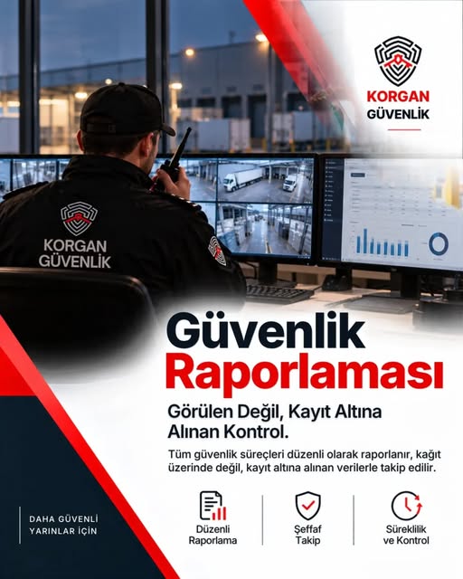 Korgan Güvenlik paylaşımından güvenlik izleme ve raporlama görseli